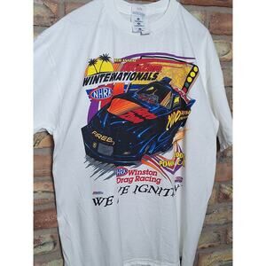Vintage 2000 NHRA Winternationals AutoZone Pomona Shirt L Drag Racing Tee